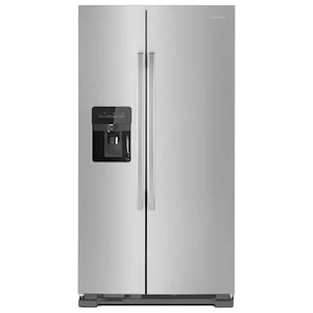 33-inch Side-by-Side Refrigerator with Dual Pad External Ice and Water Dispenser